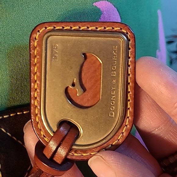 Dooney & Bourke-Green and Pink Vintage Purse Pre-loved. - Picture 6 of 16